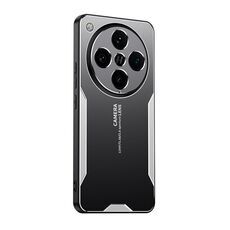 Per OPPO Find X8 Pro Blade Series Custodia per telefono in metallo ibrida in TPU (argento)