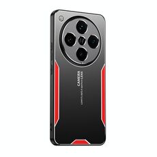 Per OPPO Find X8 Pro Blade Series TPU Hybrid Metal Phone Case (Rosso)