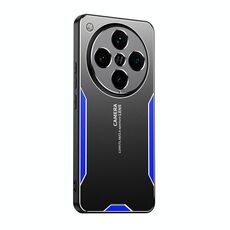 Per OPPO Find X8 Pro Blade Series TPU Hybrid Metal Phone Case (Blu)