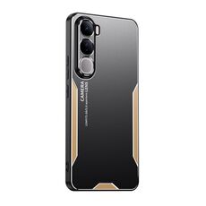 Per vivo V40 Lite Blade Series Custodia per telefono in metallo ibrida in TPU (oro)