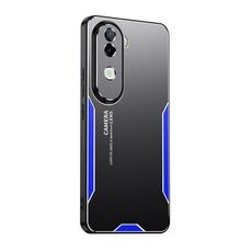 Per vivo iQOO Z9S Blade Series TPU Hybrid Metal Phone Case (Blu)