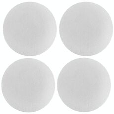 6,8 cm 4 pezzi PU Leather Car Coaster Car Decorative Water Absorption Cup Sink Mat (bianco)