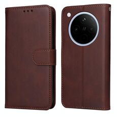 Per OPPO Find X8 Classic Custodia in pelle con texture di vitello (marrone)