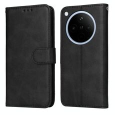 Per OPPO Find X8 Classic Custodia in pelle con texture di vitello (nero)