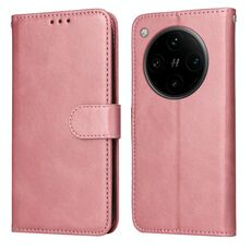 Per OPPO Find X8 Pro Custodia per telefono in pelle con texture di vitello classica (oro rosa)