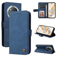 Per Honor X9c / Magic 7 Lite Custodia in pelle con bottoni in metallo Life Tree (blu)