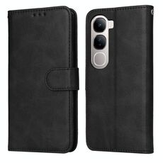 Per vivo V40 Lite 4G / 5G IDN Custodia per telefono in pelle con texture di vitello classica (nero)