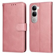 Per vivo V40 Lite 4G / 5G IDN Custodia per telefono in pelle con texture di vitello classica (oro rosa)