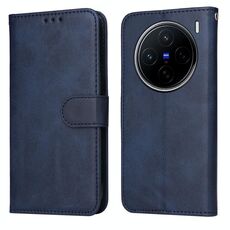 Per vivo X200 Classic Calf Texture Custodia Flip in Pelle per Telefono (Blu)