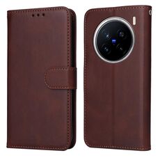 Per vivo X200 Pro Classic Calf Texture Custodia in pelle Flip per telefono (marrone)