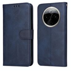 Per vivo Y300 Pro Classic Calf Texture Custodia Flip in Pelle per Telefono (Blu)
