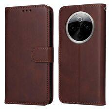 Per vivo Y300 Pro Classic Calf Texture Custodia Flip in Pelle per Telefono (Marrone)