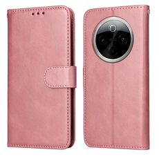 Per vivo Y300 Pro Classic Calf Texture Custodia Flip in Pelle per Telefono (Oro Rosa)