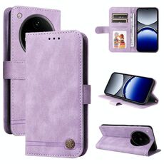 Per OPPO Find X8 Pro Skin Feel Life Tree Custodia in pelle con bottoni in metallo (viola)