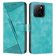 Per Honor X5b / X5b Plus Dream Triangle Custodia in pelle per telefono con cordino (verde)