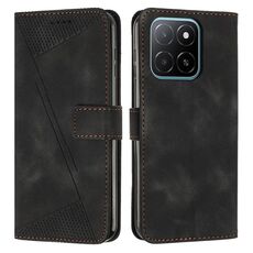 Per Honor X5b / X5b Plus Dream Triangle Custodia in pelle per telefono con cordino (nero)