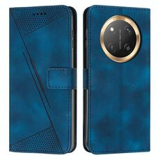 Custodia per telefono in pelle con cordino Dream Triangle For Honor X9c (blu)