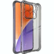 Per Xiaomi 15 imak Custodia antiurto in TPU per telefono Airbag (nero trasparente)