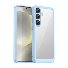 Per Samsung Galaxy S25+ 5G Custodia per telefono in TPU acrilico ibrido serie colorata (blu)