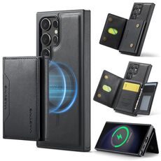 Per Samsung Galaxy S23 Ultra 5G DG.MING MAGKING-K2 Series MagSafe RFID Card Bag Custodia per telefono staccabile (nero)