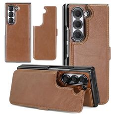 Per Samsung Galaxy Z Fold5 VIETAO Custodia per telefono in PU staccabile con MagSafe RFID integrato (marrone)
