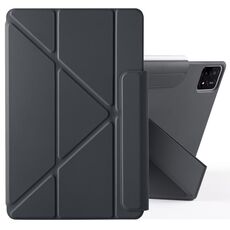 Per Xiaomi Pad 6S Pro 12.4 2024 Custodia per tablet in pelle con fibbia fissa e deformazione magnetica (nero)