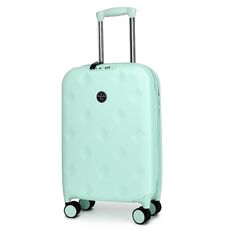 Valigia trolley universale pieghevole portatile da 20 pollici con lucchetto a combinazione TSA (verde menta)