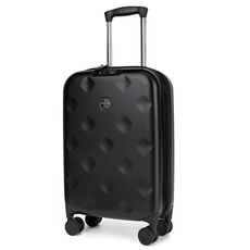 Valigia trolley universale pieghevole portatile da 24 pollici con lucchetto a combinazione TSA (nero)