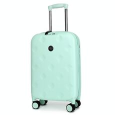 Valigia trolley universale pieghevole portatile da 24 pollici con lucchetto a combinazione TSA (verde menta)