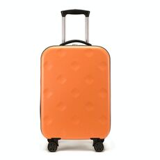 Valigia trolley universale pieghevole portatile da 20 pollici con lucchetto a combinazione (arancione)