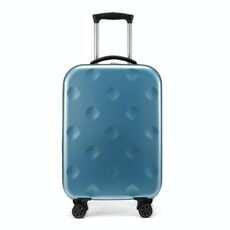 Valigia trolley universale pieghevole portatile da 28 pollici con lucchetto a combinazione (blu)