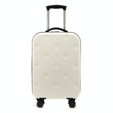 Valigia trolley universale pieghevole portatile da 28 pollici con lucchetto a combinazione (beige)
