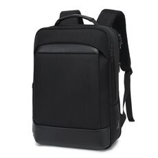 Zaino multifunzionale da 18 pollici, grande capacità, impermeabile, a doppia spalla, con interfaccia USB (nero)