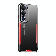 Per vivo Y19S 4G Blade Series TPU Hybrid Metal Phone Case (Rosso)