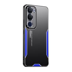 Per vivo Y19S 4G Blade Series TPU Hybrid Metal Phone Case (Blu)