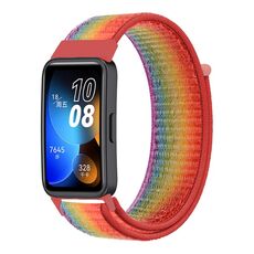 Per cinturino per orologio Huawei Band 8 16mm in nylon intrecciato (colore arcobaleno)