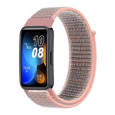 Per Huawei Band 8 cinturino in nylon intrecciato da 16 mm (colore rosato)