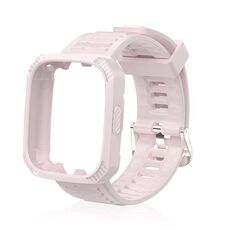 Per Redmi Watch 3 cinturino in silicone integrato con trama in fibra di carbonio (rosa)