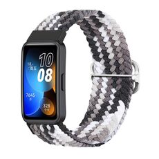 Per cinturino per orologio con fibbia intrecciata in nylon Huawei Band 8 (nero colorato)