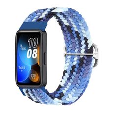 Per cinturino per orologio con fibbia intrecciata in nylon Huawei Band 8 (blu colorato)