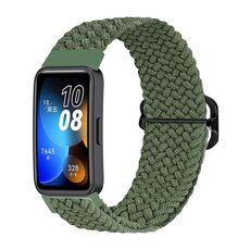 Per cinturino per orologio con fibbia intrecciata in nylon Huawei Band 8 (verde)