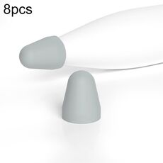 Per Xiaomi Stylus Pen 2 8 pezzi / set Cover pennino stilo in silicone resistente all'usura (grigio)