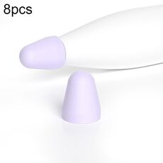Per Xiaomi Stylus Pen 2 8 pezzi / set Cover pennino stilo resistente all'usura in silicone (viola)