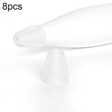Per Xiaomi Stylus Pen 2 8 pezzi / set Cover pennino stilo in silicone resistente all'usura (trasparente)