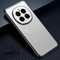 Custodia per telefono in metallo satinato per Honor Magic7 (argento)
