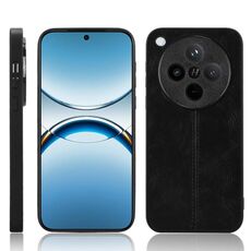 Per OPPO Find X8 Custodia per telefono con motivo a mucca e cuciture (nero)