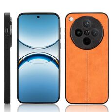 Per OPPO Find X8 Custodia per telefono con motivo a mucca e cuciture (giallo)