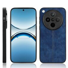 Per OPPO Find X8 Custodia per telefono con motivo a mucca e cuciture (blu)