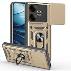 Per Tecno Pova 6 Custodia per fotocamera scorrevole in TPU+PC (oro)