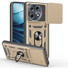 Per Tecno Camon 30S Pro Custodia per fotocamera scorrevole in TPU+PC (oro)